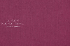 Japanese Fabric 100% brushed linen - berry - 50cm