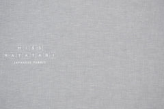 Japanese Fabric Yarn Dyed Textured Linen Blend - grey - 50cm