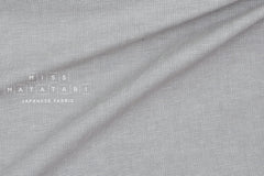 Japanese Fabric Yarn Dyed Textured Linen Blend - grey - 50cm