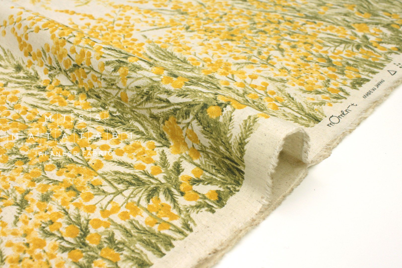 Japanese Fabric Mimosa Border - 50cm