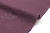 Japanese Fabric 100% washed linen - mauve - 50cm