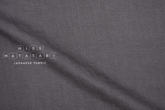 Japanese Fabric 100% washed linen - charcoal - 50cm