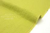 Japanese Fabric 100% washed linen - lime - 50cm