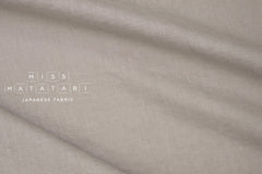 Japanese Fabric 100% washed linen - taupe - 50cm