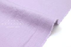 Japanese Fabric 100% washed linen - lilac - 50cm