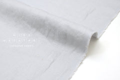 Japanese Fabric 100% washed linen - light grey - 50cm