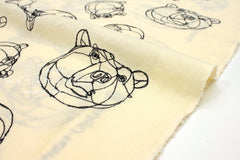 Kokka +HAyU Bear - クリーム、ブラック