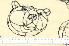 Kokka +HAyU Bear - クリーム、ブラック