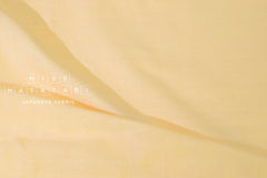 Japanese Fabric - Kobayashi solid double gauze - pale butter yellow - 50cm