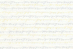 Japanese Fabric Kokka Cursive Script Lawn - B - 50cm