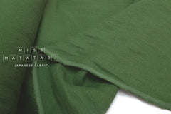 Japanese Fabric 100% washed linen - green - 50cm