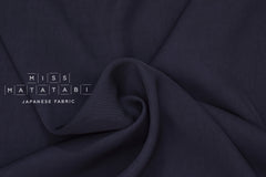 Japanese Fabric Rayon Twill - dark navy blue - 50cm