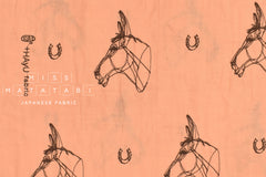 Japanese Fabric Kokka +HAyU Horse - B - 50cm