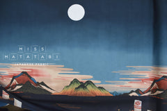 Japanese Fabric Mangetsu to Kobune - panel