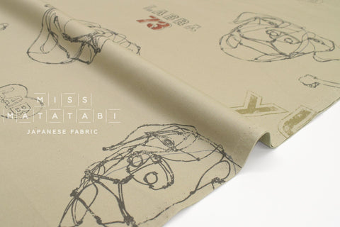 Japanese Fabric Kokka +HAyU Labrador - B - 50cm