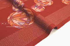 Japanese Fabric Temari dobby - rust - 50cm