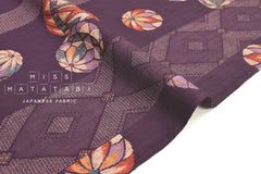 Japanese Fabric Temari dobby - purple - 50cm
