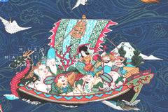 Japanese Fabric Seven Lucky Gods - 50cm