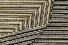 Japanese Fabric Yarn Dyed Woven Jacquard G - black, latte - 50cm
