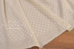 Japanese Fabric Embroidered Floral Eyelet - C - 50cm