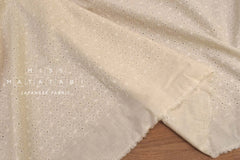 Japanese Fabric Embroidered Floral Eyelet - D - 50cm