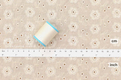 Japanese Fabric Embroidered Floral Eyelet - E - 50cm