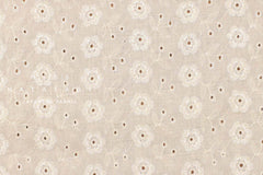 Japanese Fabric Embroidered Floral Eyelet - E - 50cm