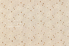 Japanese Fabric Embroidered Floral Eyelet - F - 50cm