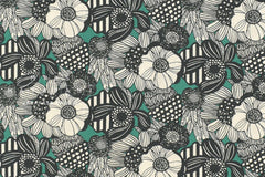 Japanese Fabric Wild Floral - B - 50cm