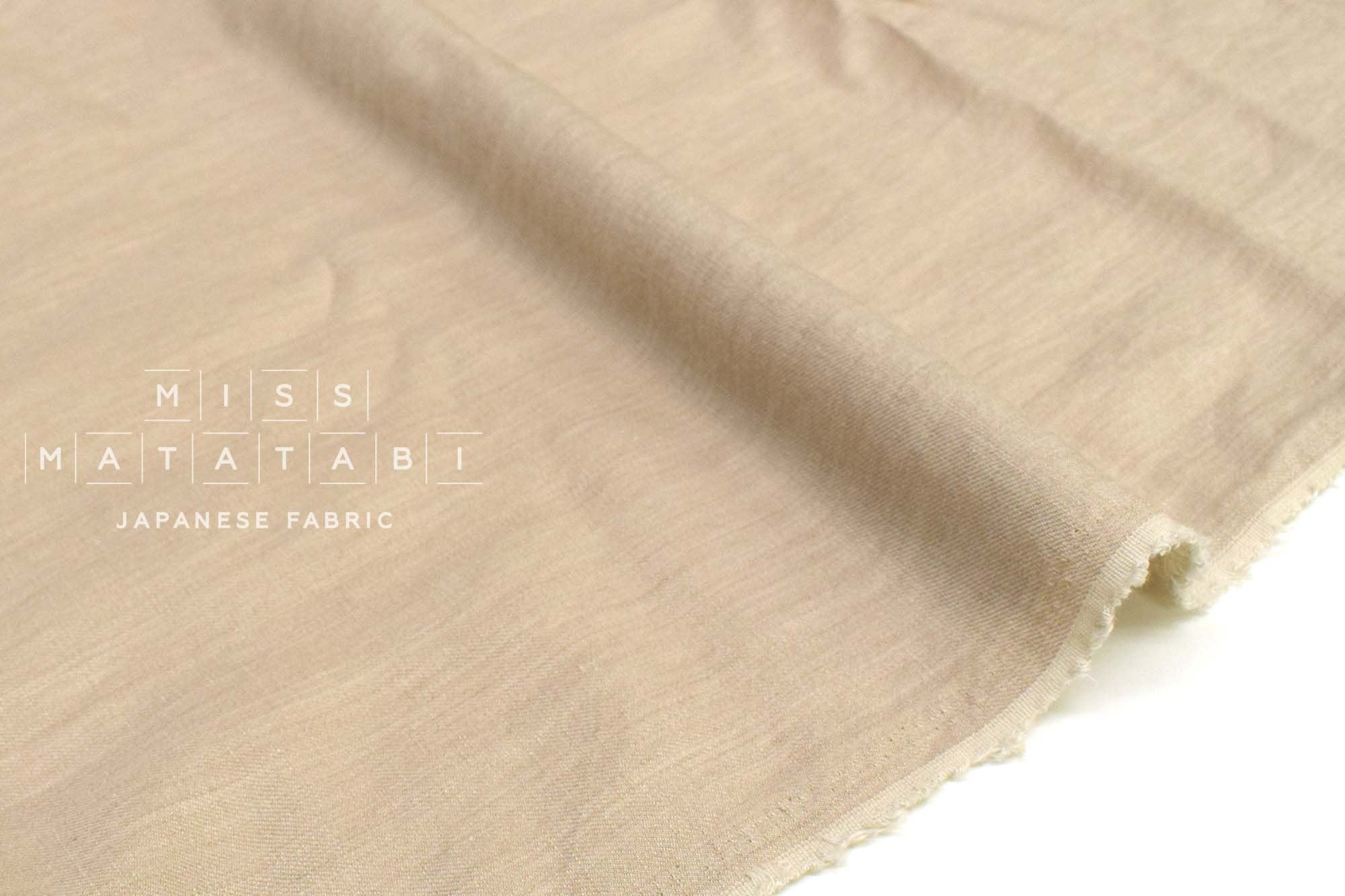 Japanese Fabric Linen Wool Rayon - natural - 50cm