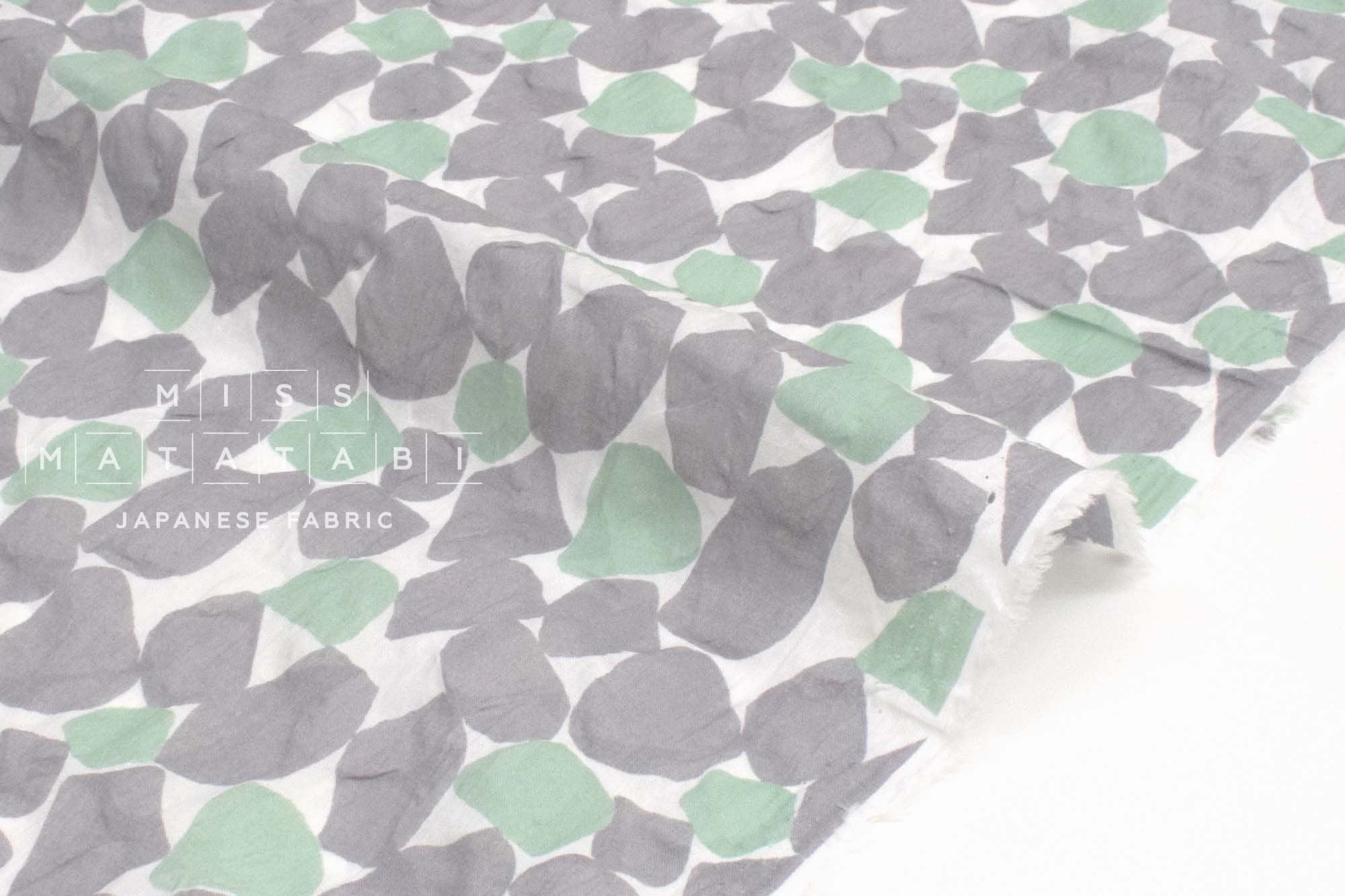 Japanese Fabric Pebble Plisse Lawn - C - 50cm