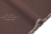 Japanese Fabric Yarn Dyed Solids - brown - 50cm