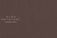 Japanese Fabric Yarn Dyed Solids - brown - 50cm