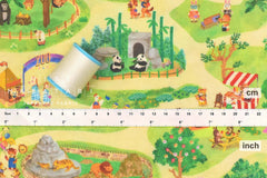 Japanese Fabric Funny Zoo - A - 50cm