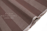 Japanese Fabric Yarn Dyed Large Stripes - brown - 50cm