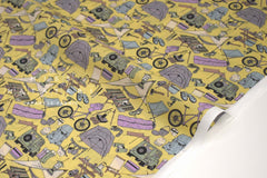 Japanese Fabric Let's Go Camping - B - 50cm