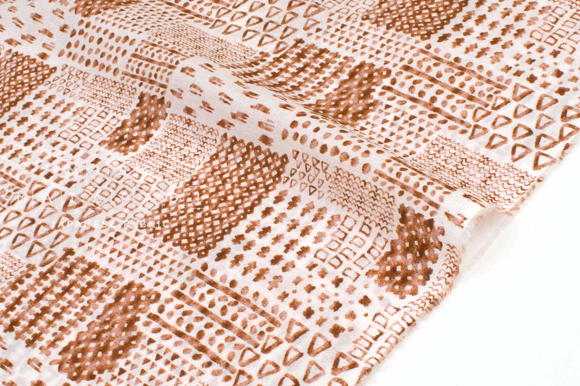 Japanese Fabric Kokka Indigo Modern - C - 50cm