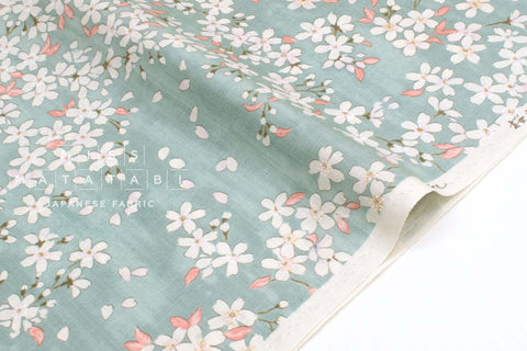 Japanese Fabric Sakura Watercolor - C - 50cm