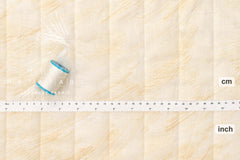 Nani Iro Kokka Japanese Fabric Good sign Quilted Linen Blend - A - 50cm