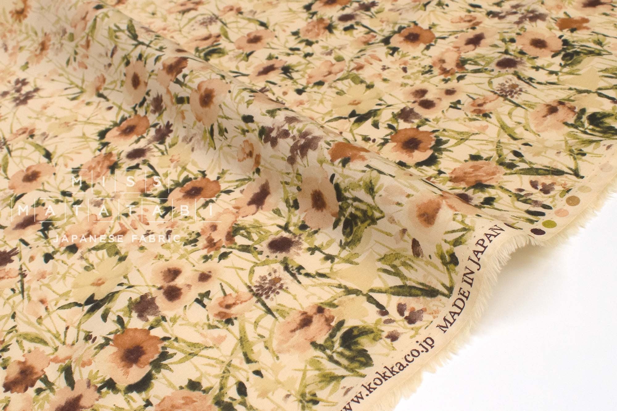 Japanese Fabric Wildflower Border - D - 50cm