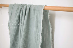 Japanese Fabric Shokunin Collection Yarn-Dyed Dot Dobby - sage blue grey - 50cm