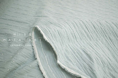 Japanese Fabric Shokunin Collection Yarn-Dyed Dot Dobby - sage blue grey - 50cm