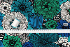 Japanese Fabric Mattina Di Vacanza Isla Floral - B - 50cm