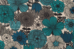 Japanese Fabric Mattina Di Vacanza Isla Floral - D - 50cm
