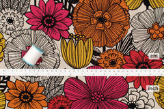 Japanese Fabric Mattina Di Vacanza Isla Floral - E - 50cm