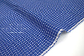 Japanese Fabric 100% Linen Windowpane - 5 - 50cm