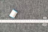 Japanese Fabric 100% Linen Chambray - black -  50cm