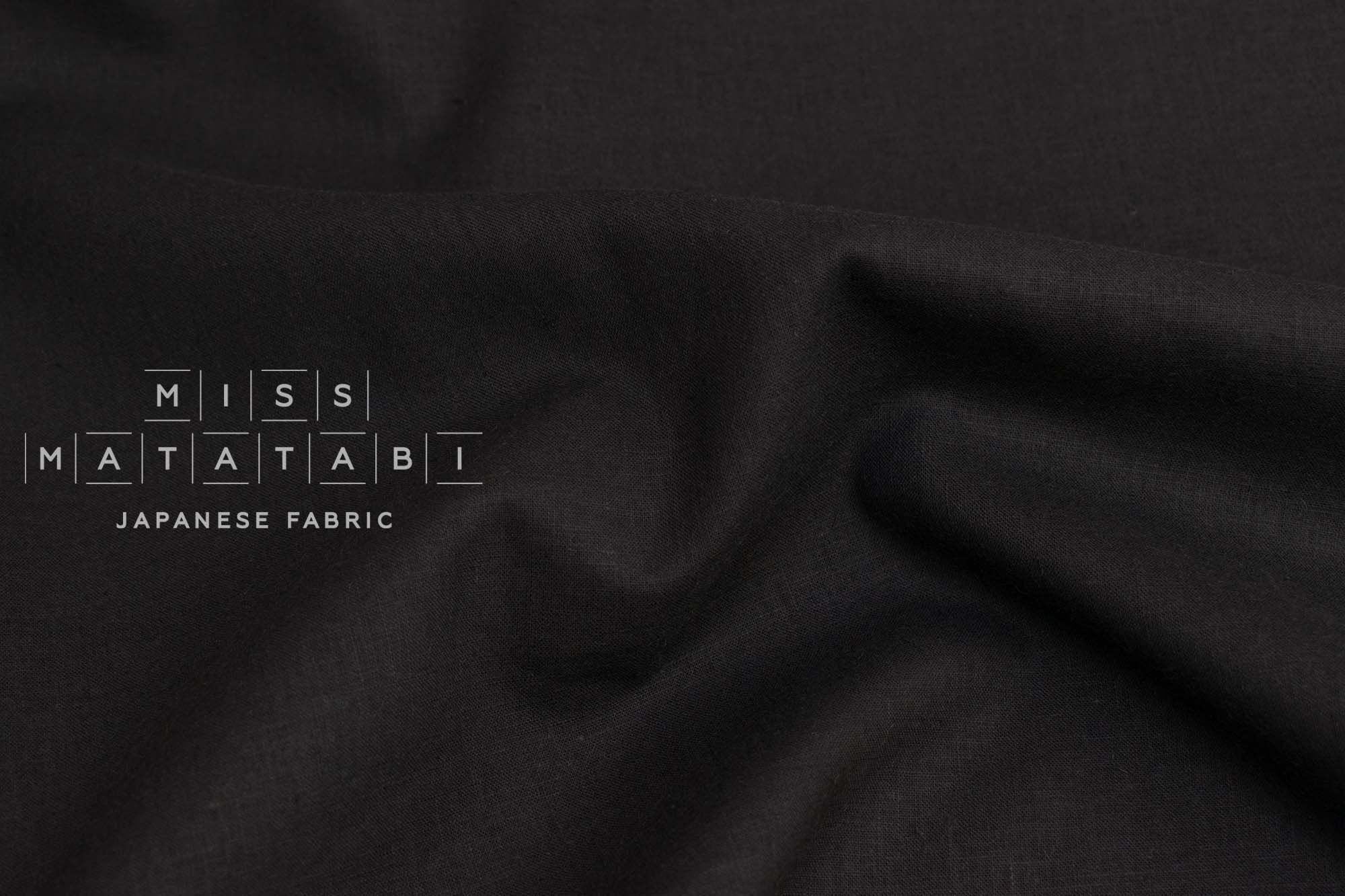 Japanese Fabric Soft Linen Blend Solids - I - 50cm