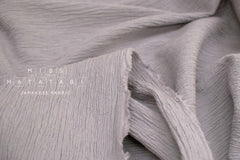 Japanese Fabric Shokunin Collection Hand-Dyed Sun-Dried Crepe - taupe grey - 50cm