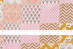 Hand Printed Indian Cotton Voile - G3 - 50cm